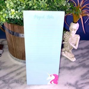 Graphique magical unicorn magnetic notepad